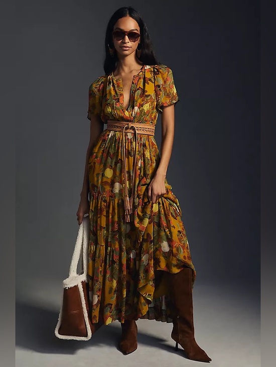 Anthropologie Dresses & Skirts - Anthropologie The Somerset Maxi Dress: Chiffon Edition